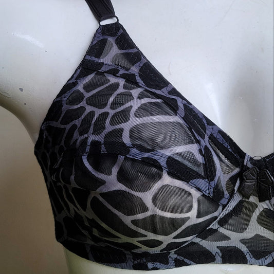 Galaxy Transparent Bra – Soft Net Cheetah Print Brasserie