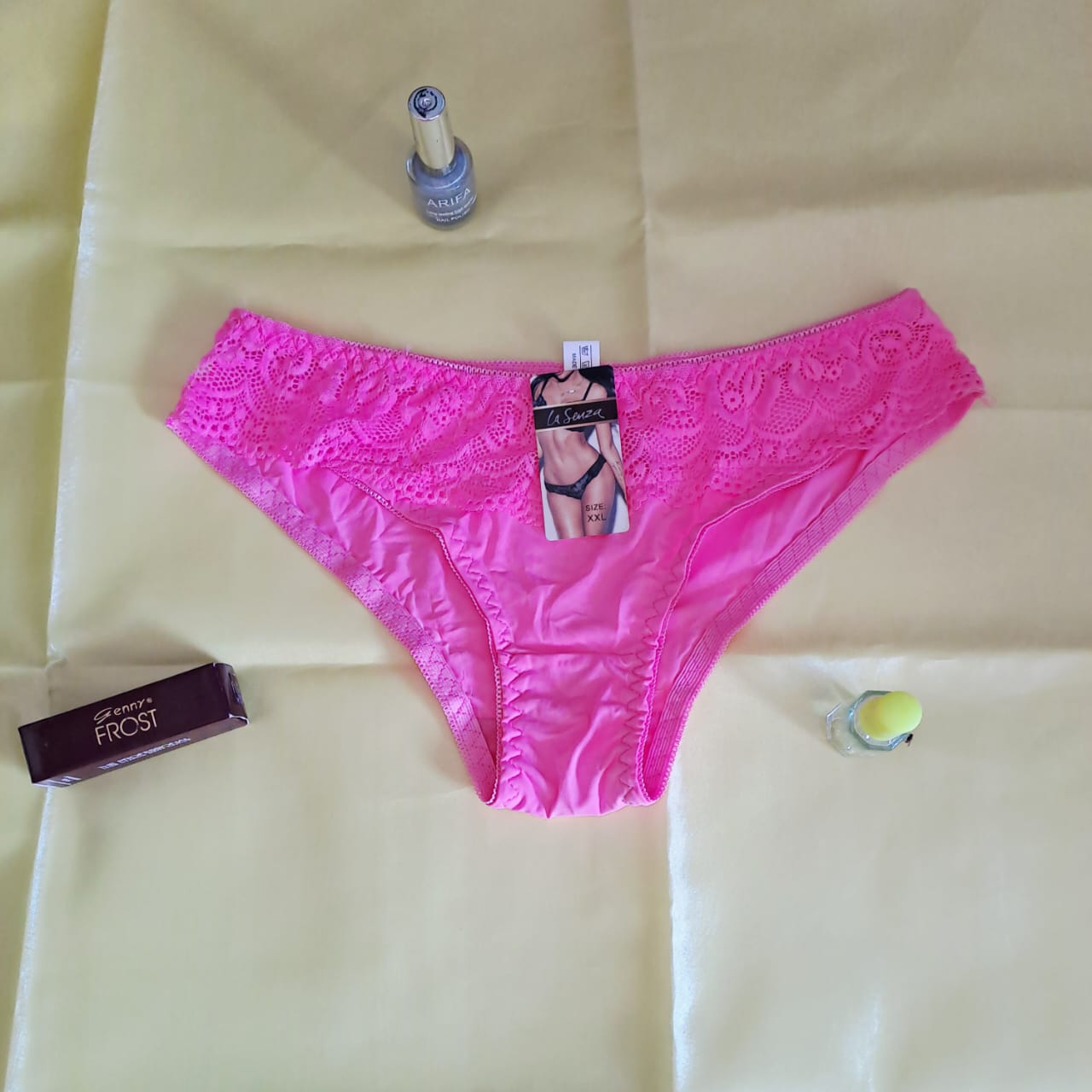 Pack of 2 Lace Trimmed Thong Panties