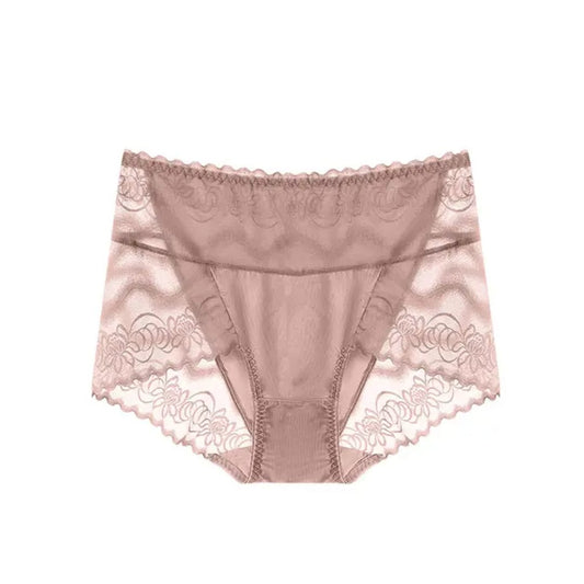 Splicing Underwear – Lace High-Waisted Panties (Pack of 2)
