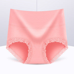 Mid-High Waist Cotton Lace Panty – Elegant Comfort