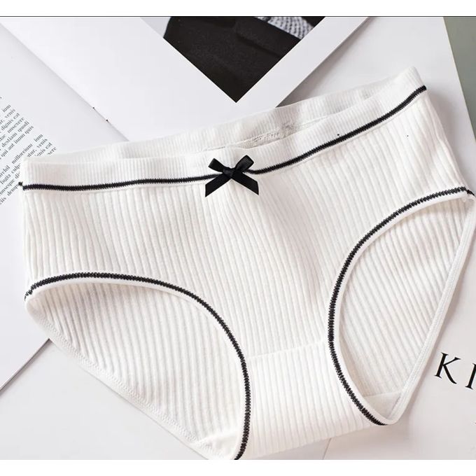 Women Underwear Set Mid-Waist Cotton Panties Lingerie