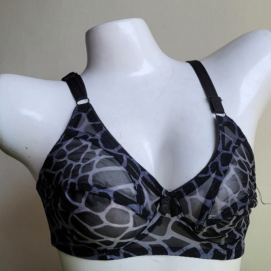 Galaxy Transparent Bra – Soft Net Cheetah Print Brasserie