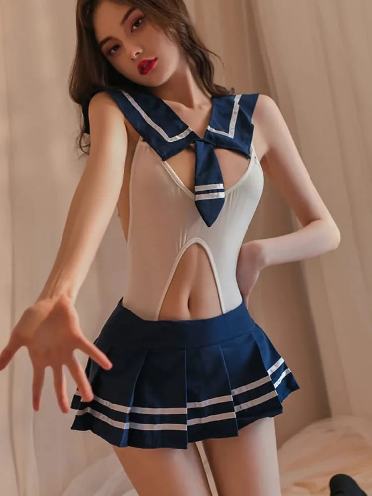 Sailor Style Schoolgirl Costume