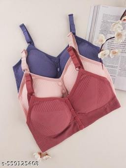 Everyday Button-Front Comfort Bra