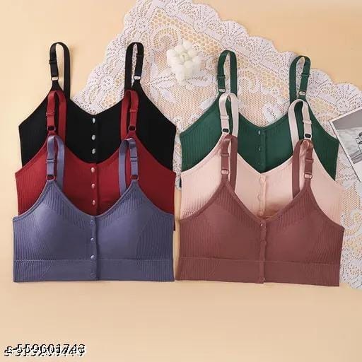 Everyday Button-Front Comfort Bra