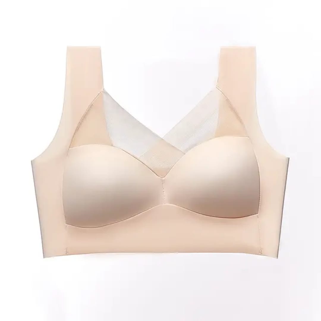 Seamless Wireless Padded Sleep Bralette – One Piece Comfort Bra