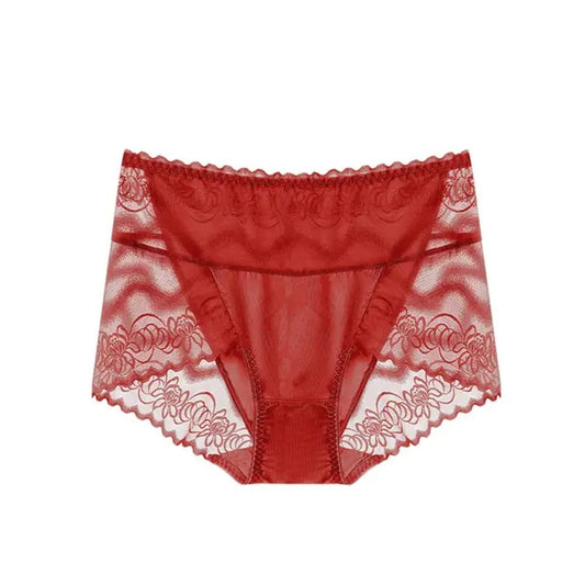 Splicing Underwear – Lace High-Waisted Panties (Pack of 2)