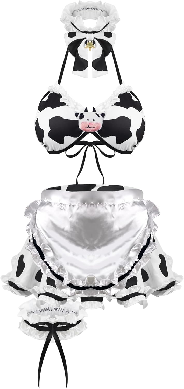 Playful Cow-Themed Cosplay Set