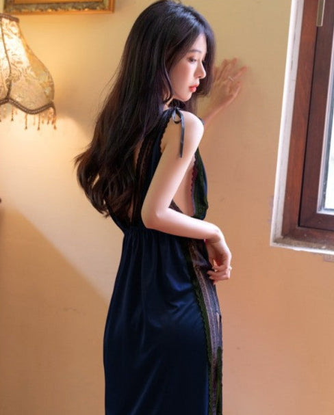 Elegant Lace Trim Nightgown