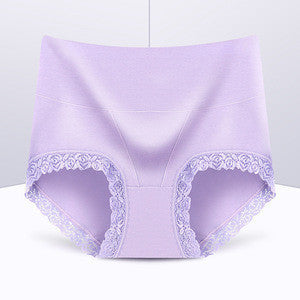 Mid-High Waist Cotton Lace Panty – Elegant Comfort